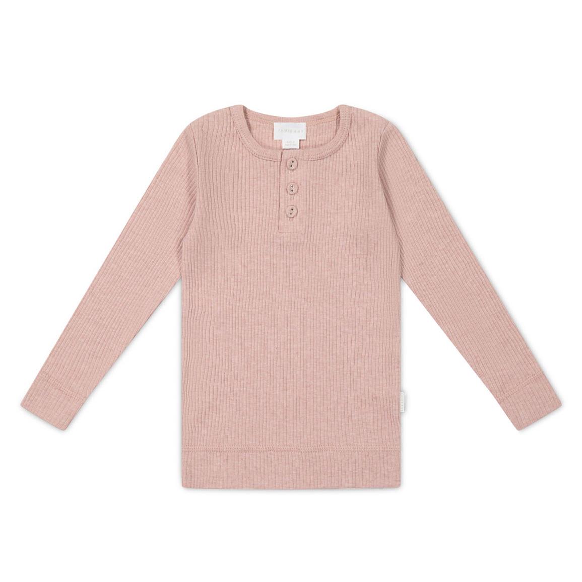 Jamie Kay Organic Cotton Modal Long Sleeve Henley 3-6Y